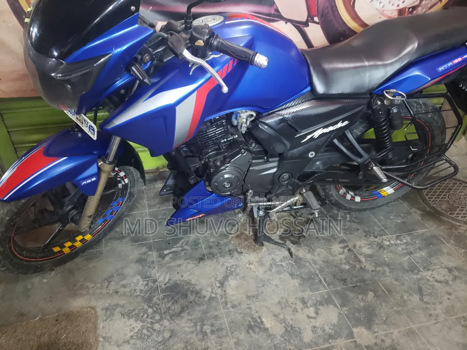 TVS Apache RTR 160 2V 2017 Blue