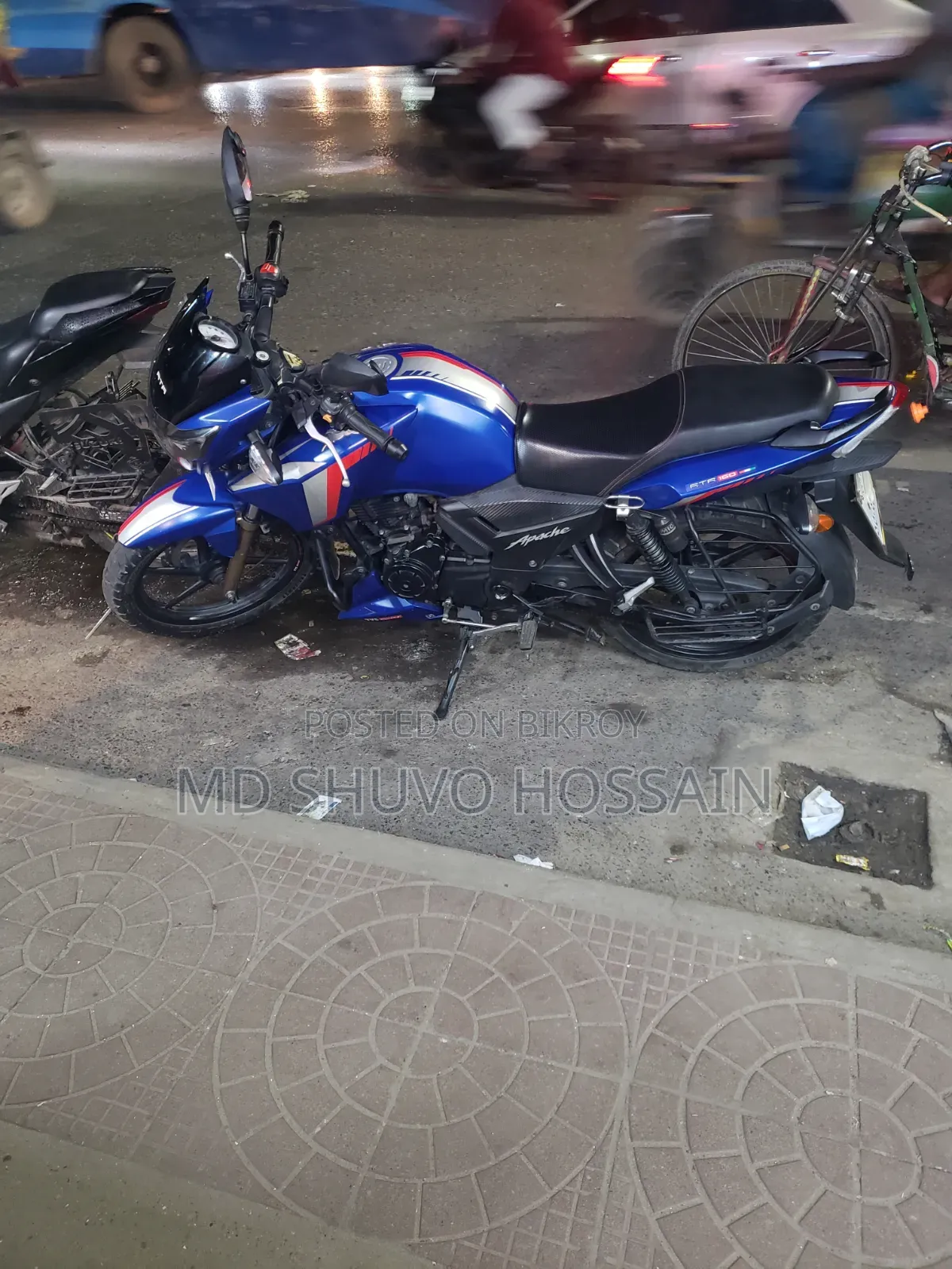 TVS Apache RTR 160 2V 2017 Blue