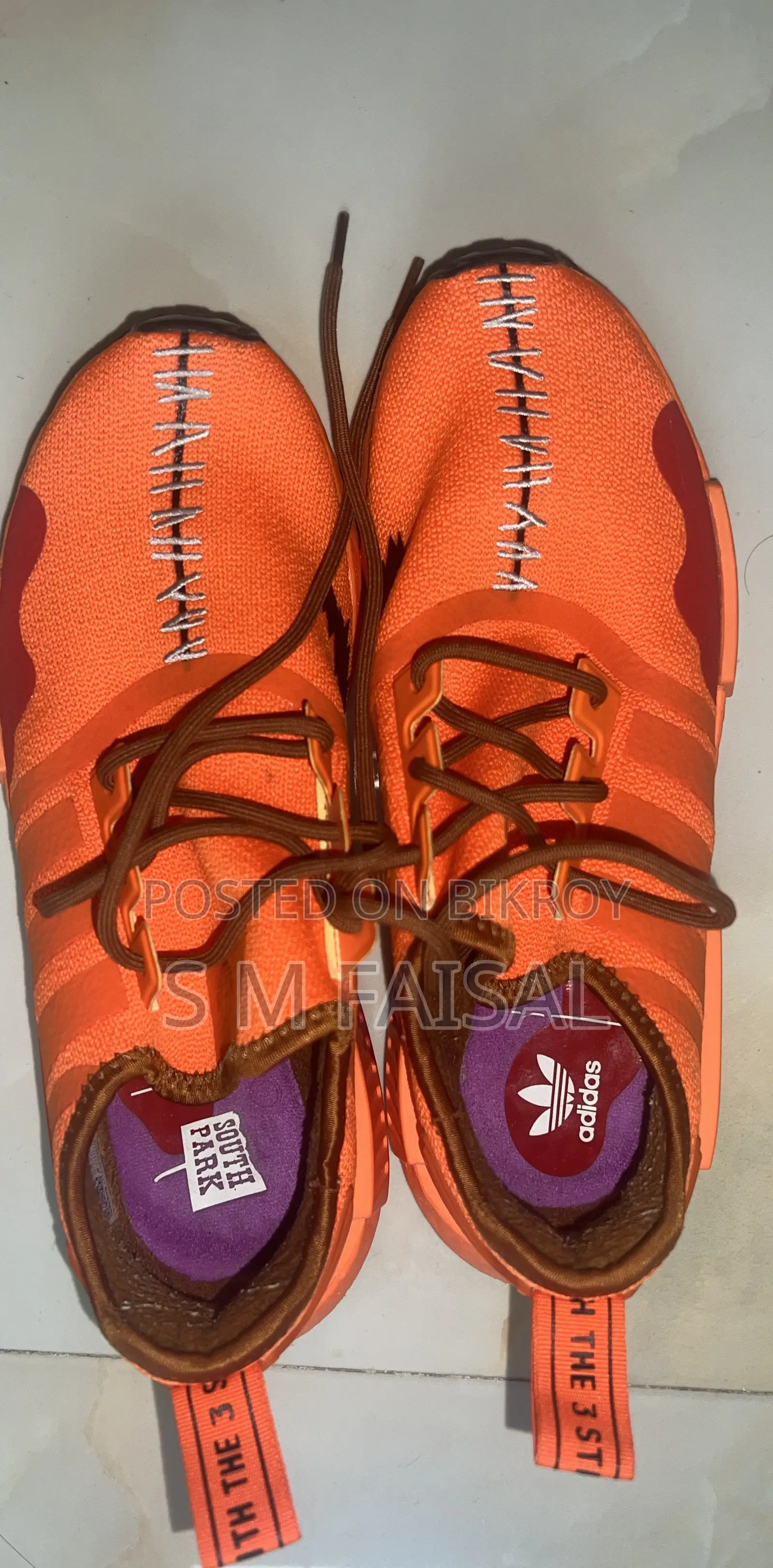 Adidas NMD R1 South Park Kenny Orange Knit Runner Shoes