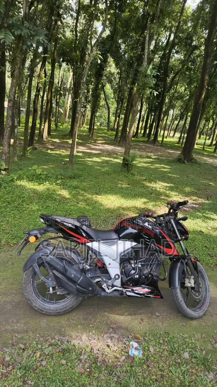 টিভিএস আপাচি আরটিআর ১৬০ ৪ভি ২০২৪ ব্ল্যাক