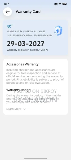 Infinix Note 50 Pro 256 GB Black