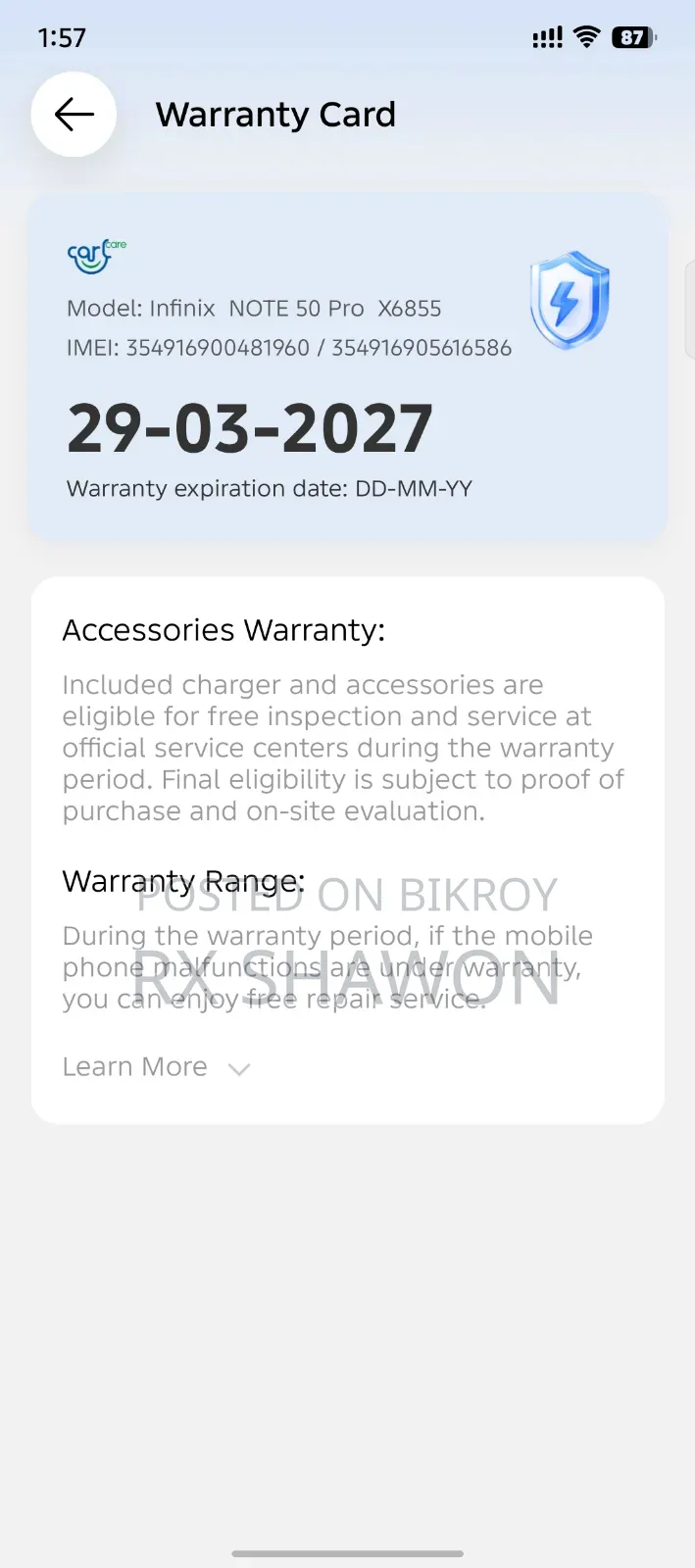 Infinix Note 50 Pro 256 GB Black