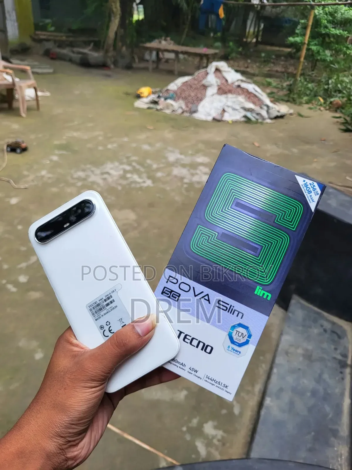 Tecno Pova Slim 5G 256 GB White
