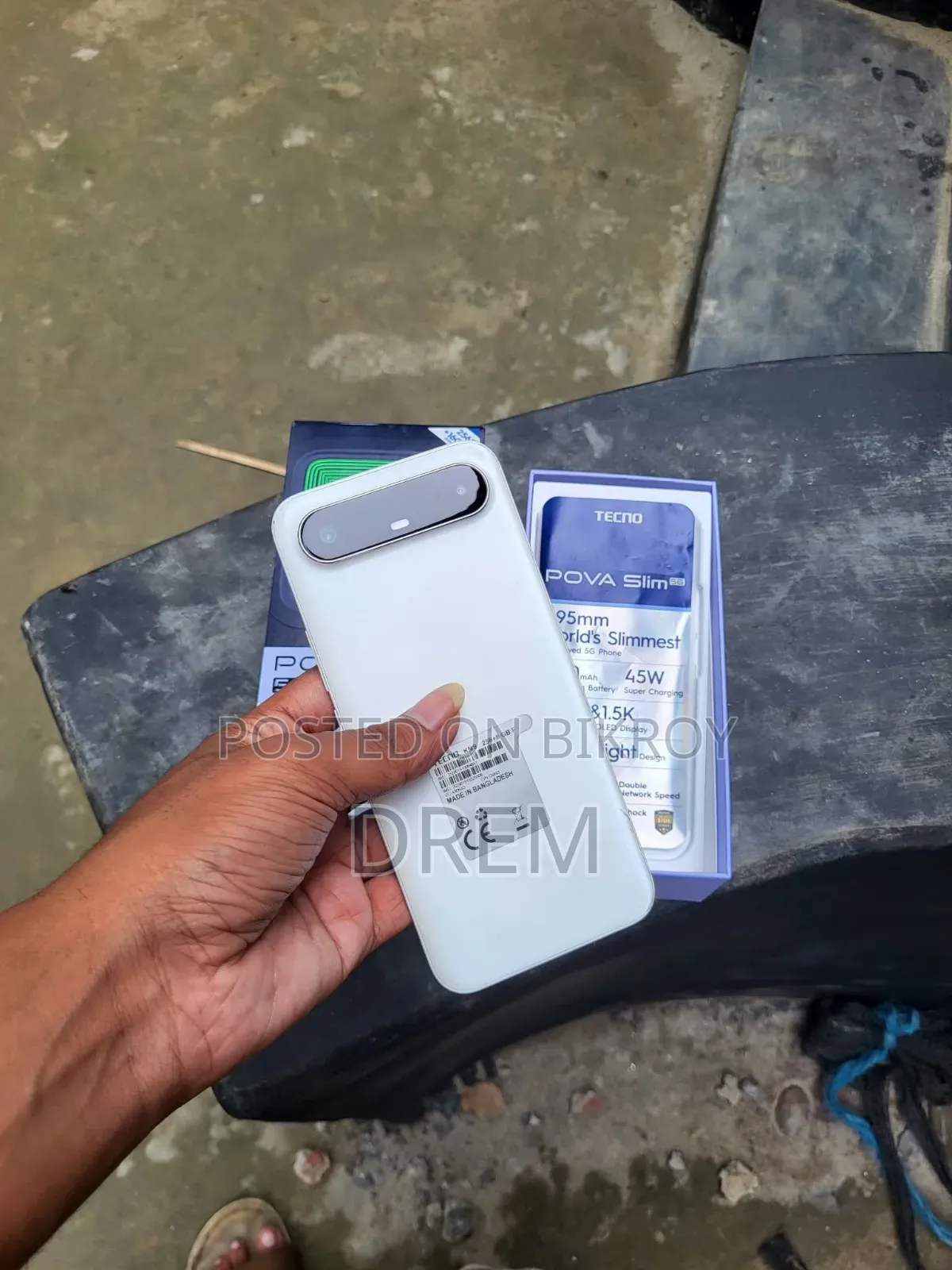 Tecno Pova Slim 5G 256 GB White