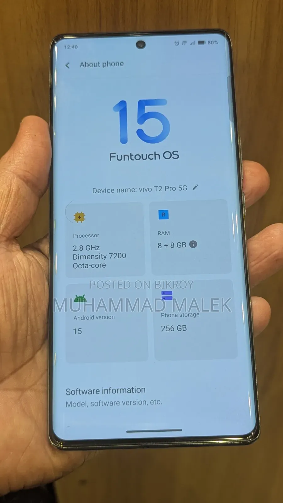 Vivo T2 Pro 256 GB White