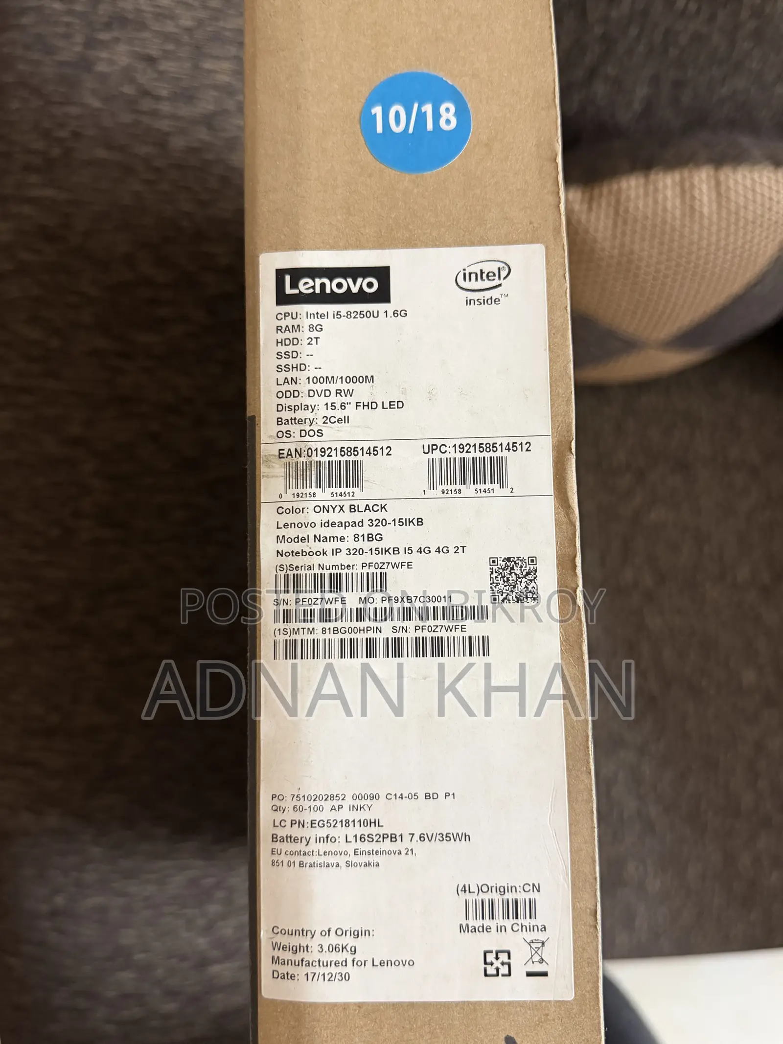 Laptop Lenovo IdeaPad 320 8GB Intel Core i5 HDD 2T