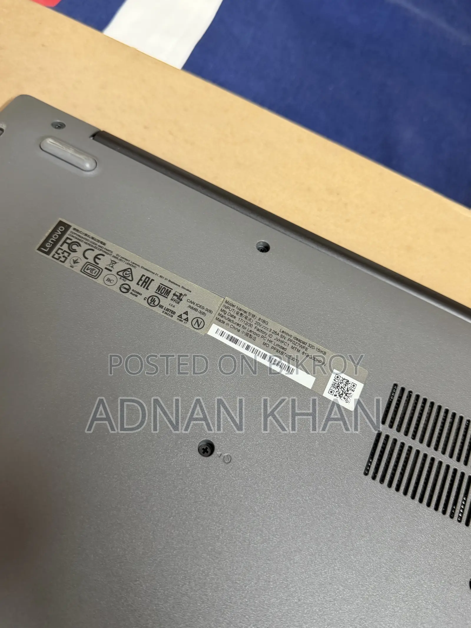 Laptop Lenovo IdeaPad 320 8GB Intel Core i5 HDD 2T