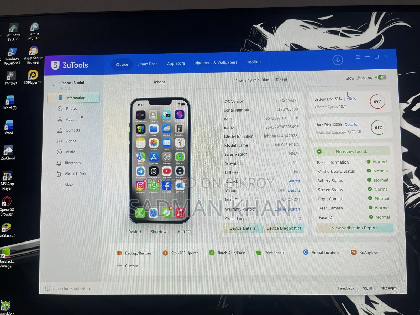 Apple iPhone 13 Mini 128 GB Blue