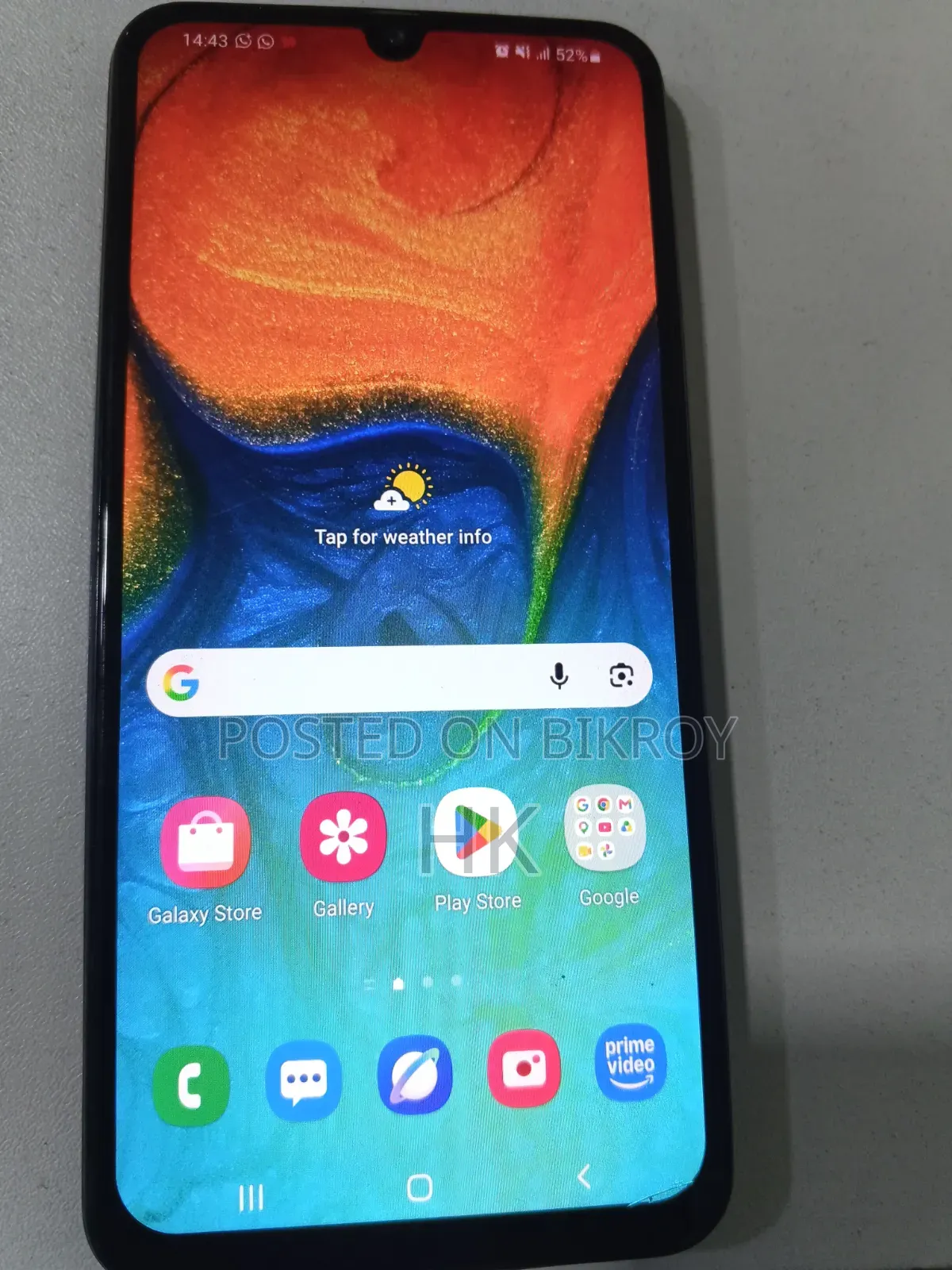 স্যামসাং গ্যালাক্সি এ৩০ ৬৪ জিবি রূপালী