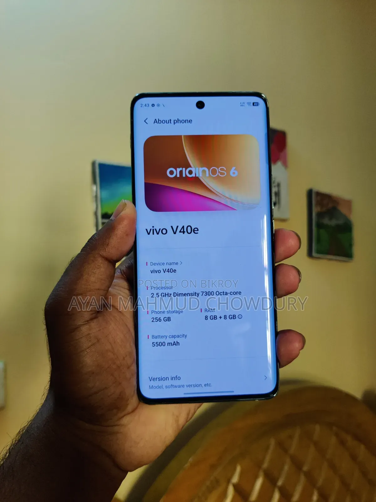 Vivo V40e 256 GB White