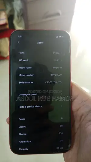 Apple iPhone 11 64 GB Red