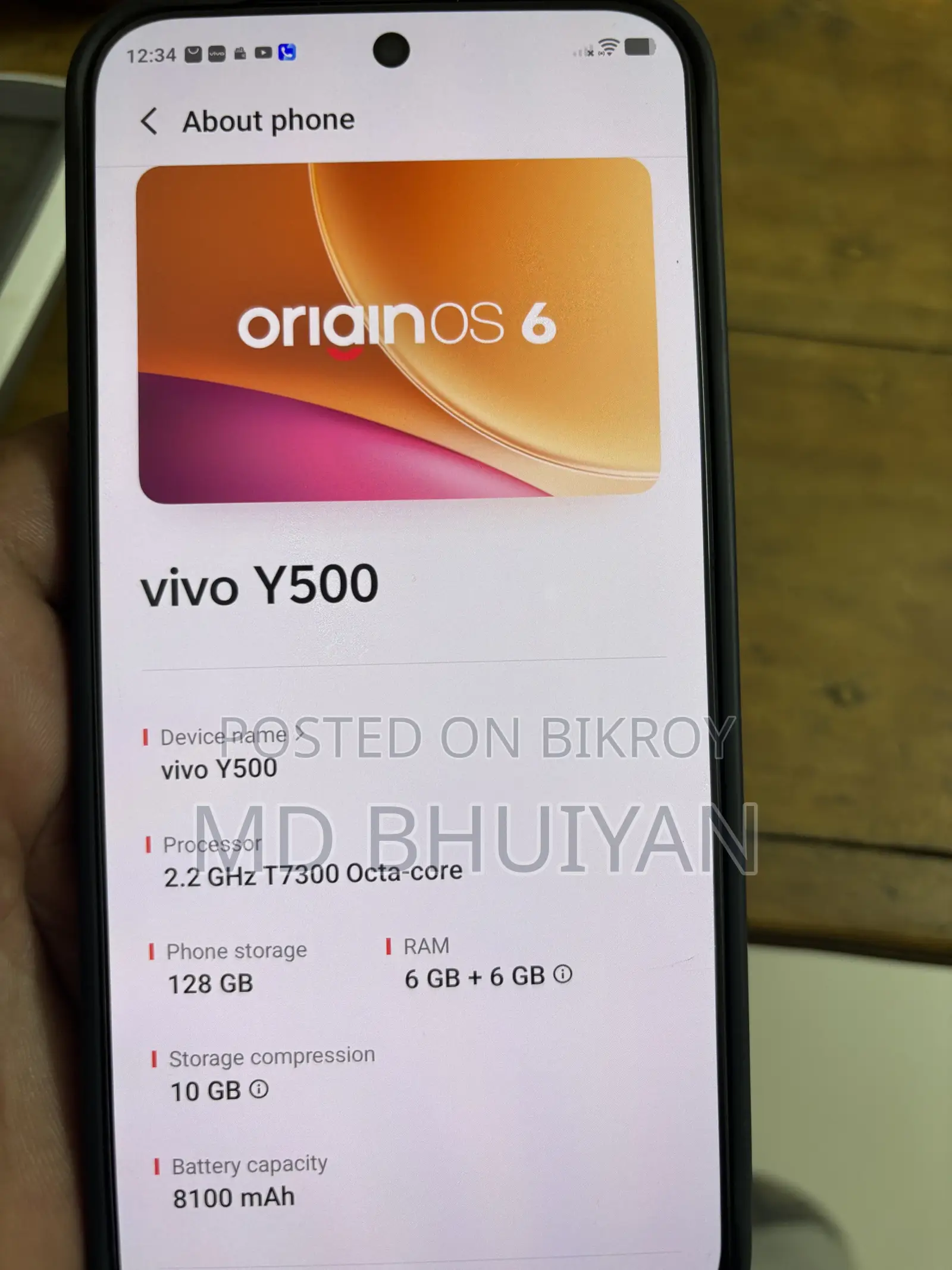 Vivo 128 GB Blue