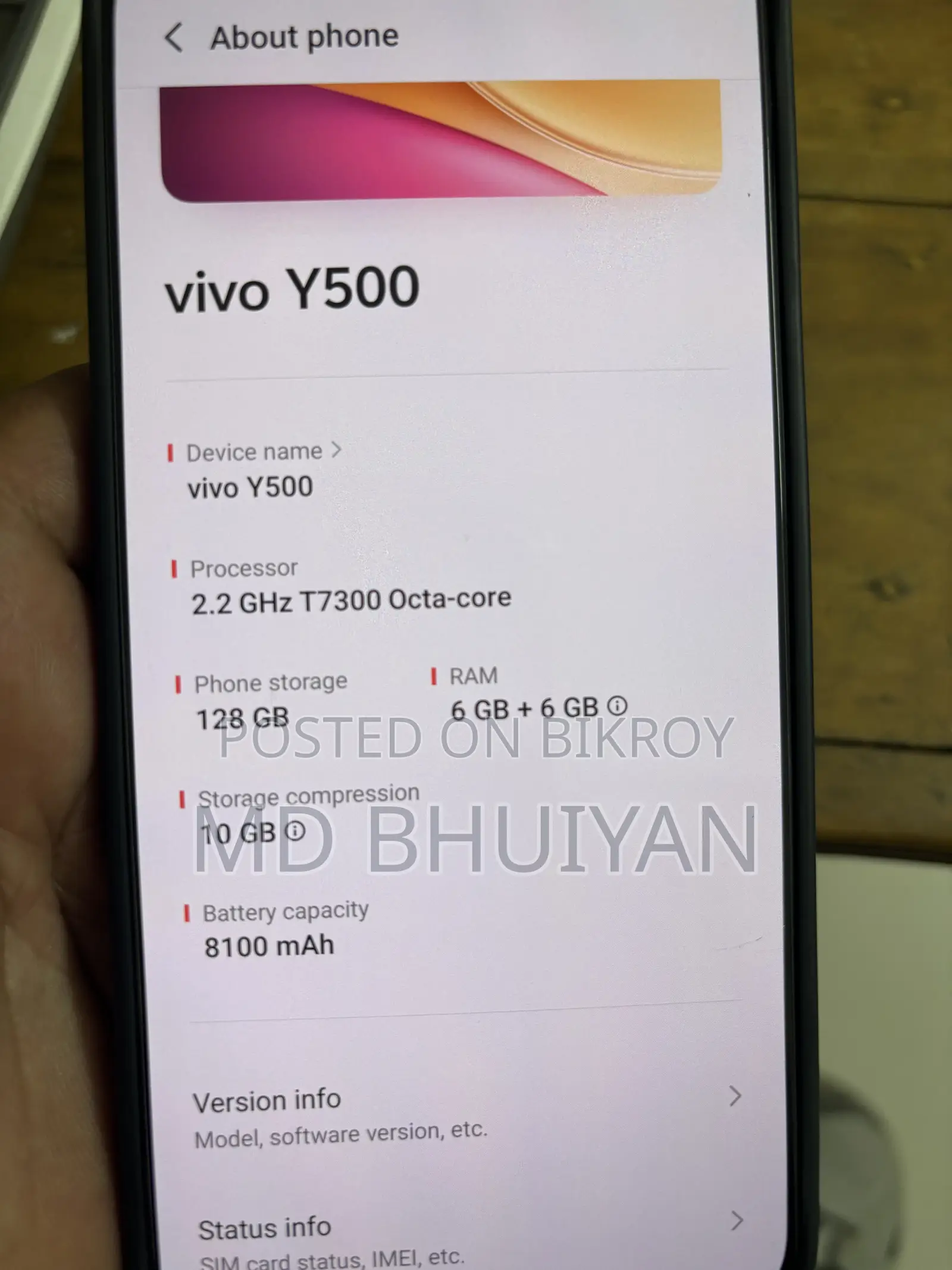 Vivo 128 GB Blue