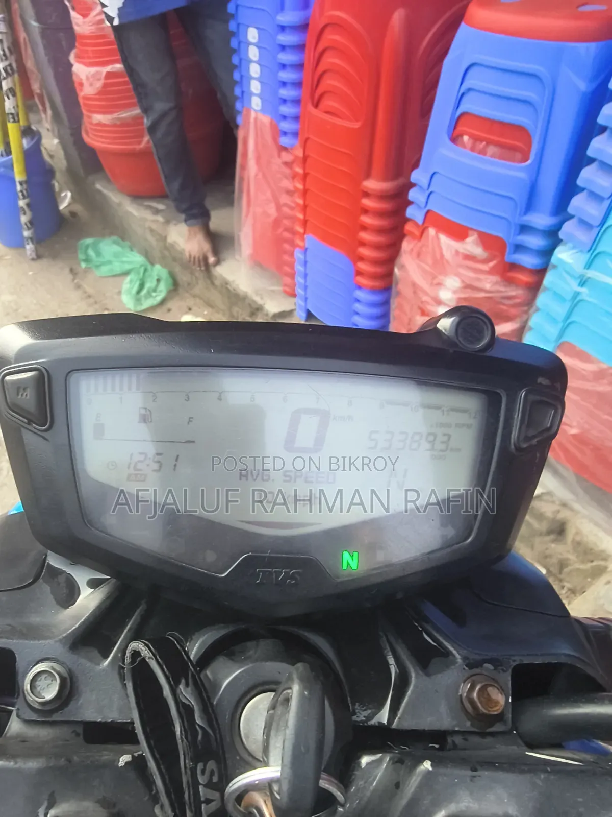 TVS Apache RTR 160 4V 2023 Blue