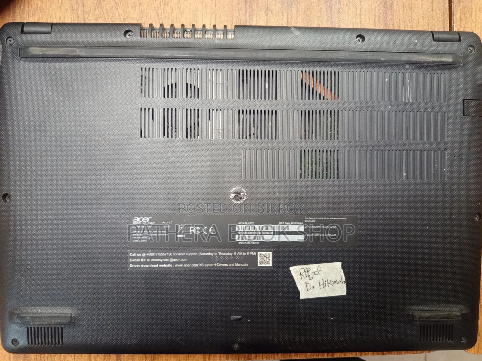 Laptop Acer Nitro 5 4GB Intel Core i3 SSD 1T