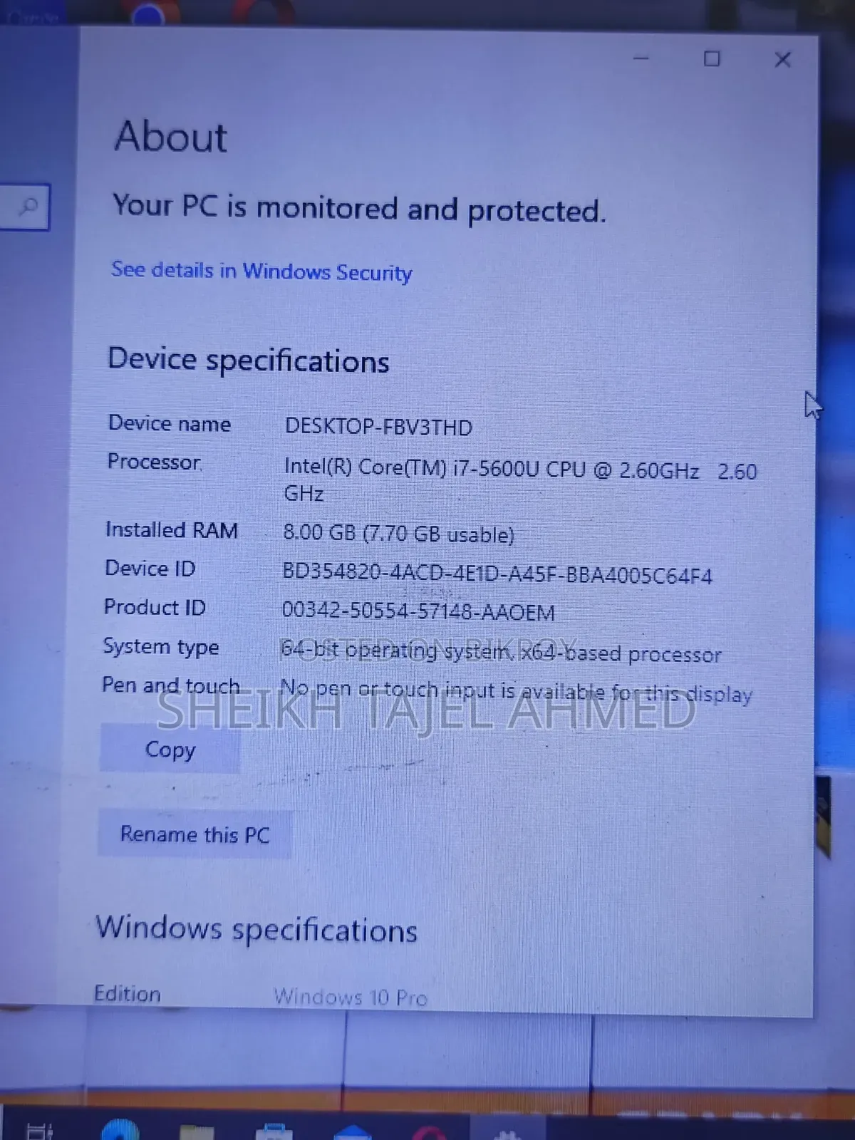 Laptop Lenovo ThinkPad X250 8GB Intel Core i7 SSD 128GB