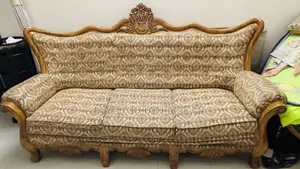 Classic Wooden Sofa Set – 3+2+1 Seater | Premium Design
