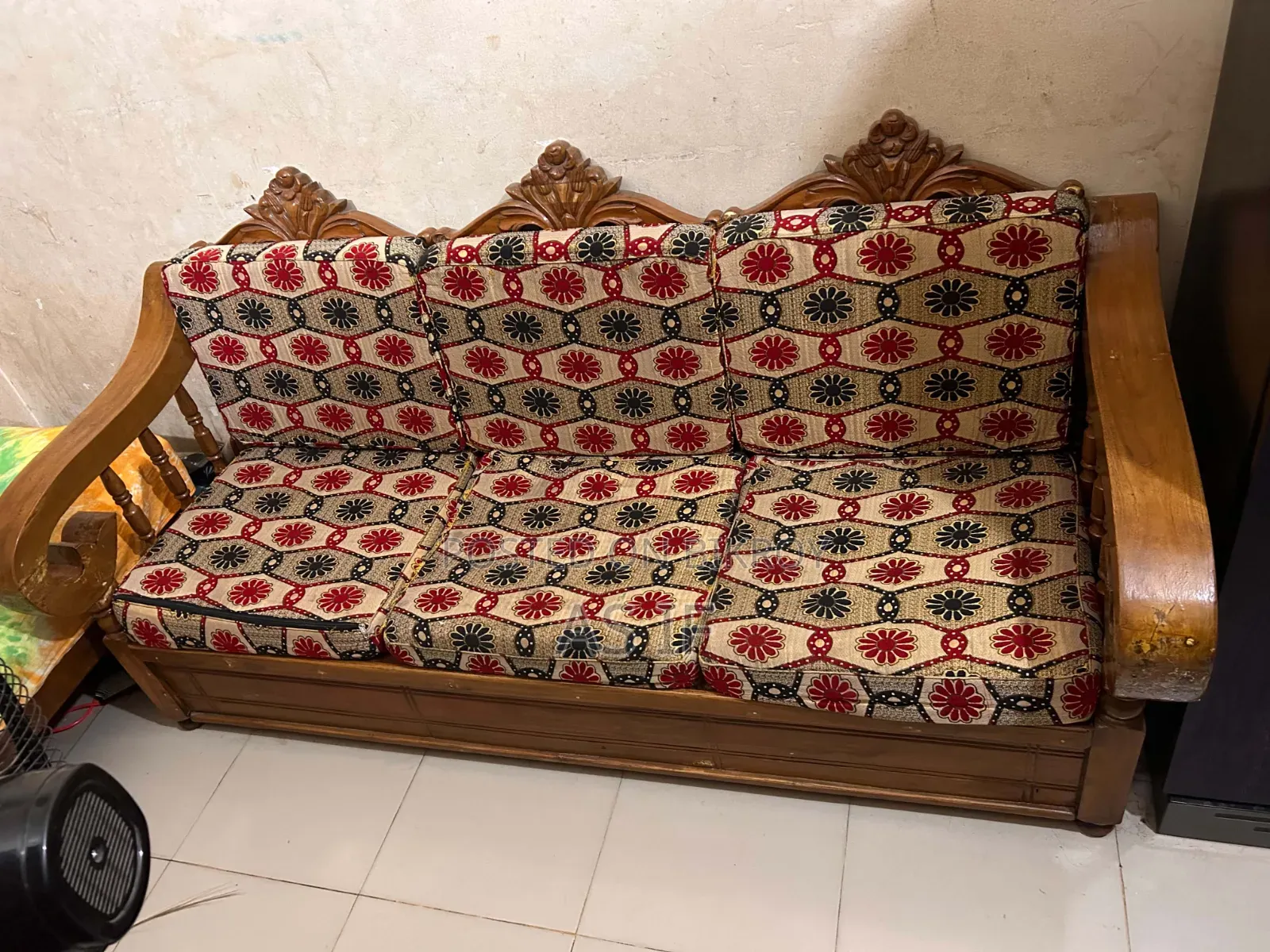 Original Teak Wood Sofa Set