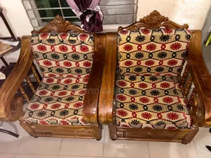 Original Teak Wood Sofa Set