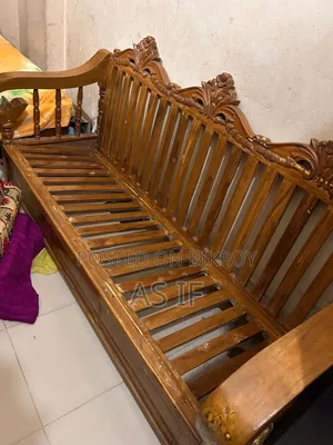 Original Teak Wood Sofa Set