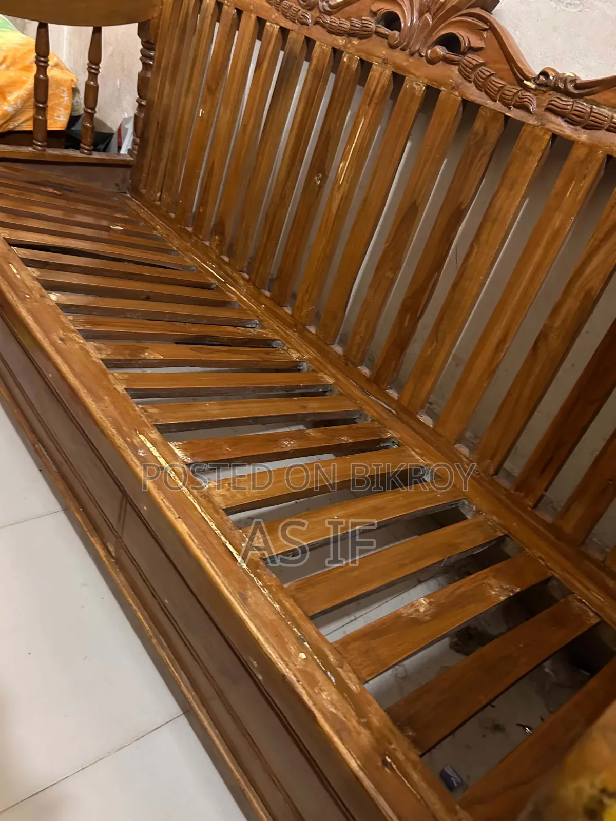 Original Teak Wood Sofa Set