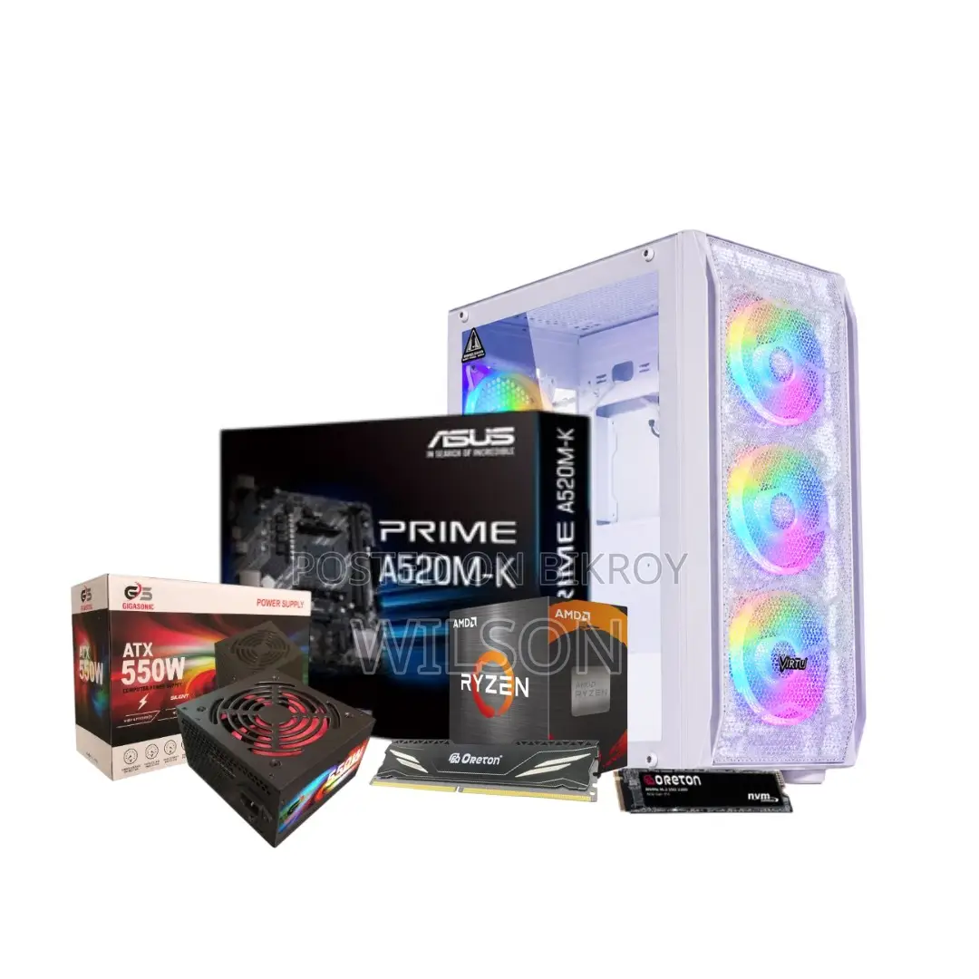 New Desktop Computer 8GB AMD Ryzen 5 SSD 256GB