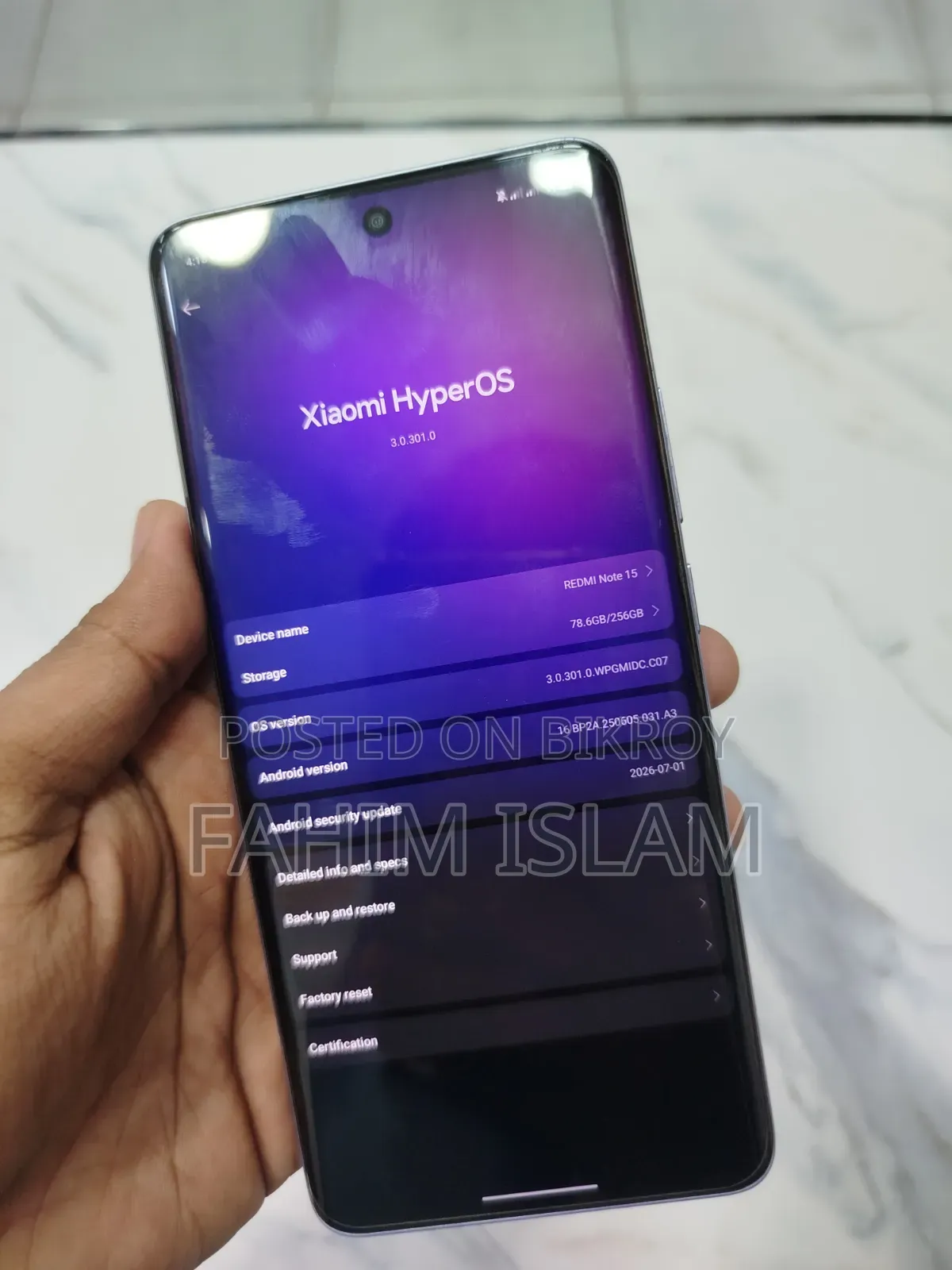Xiaomi Redmi Note 15 256 GB Purple