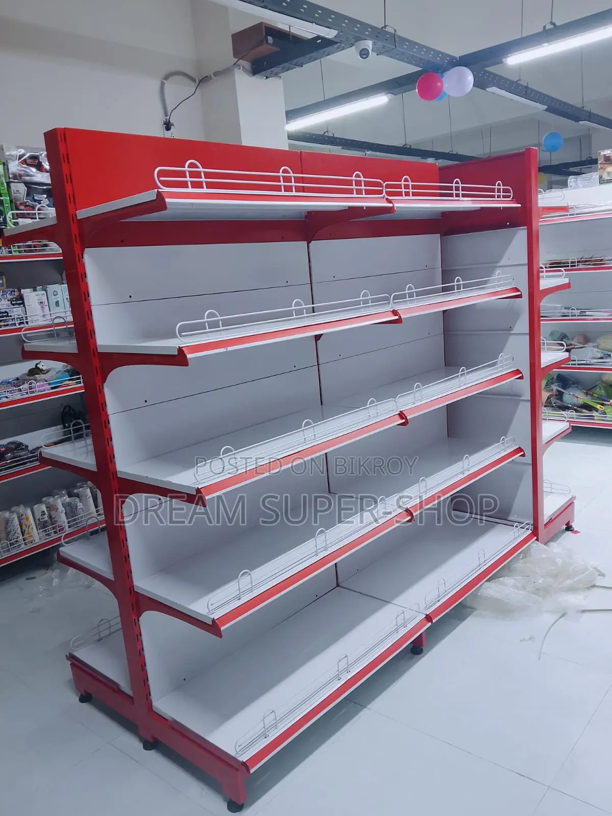 Premium Grocery Display Rack | Wall Gondola Rack for Super Shop