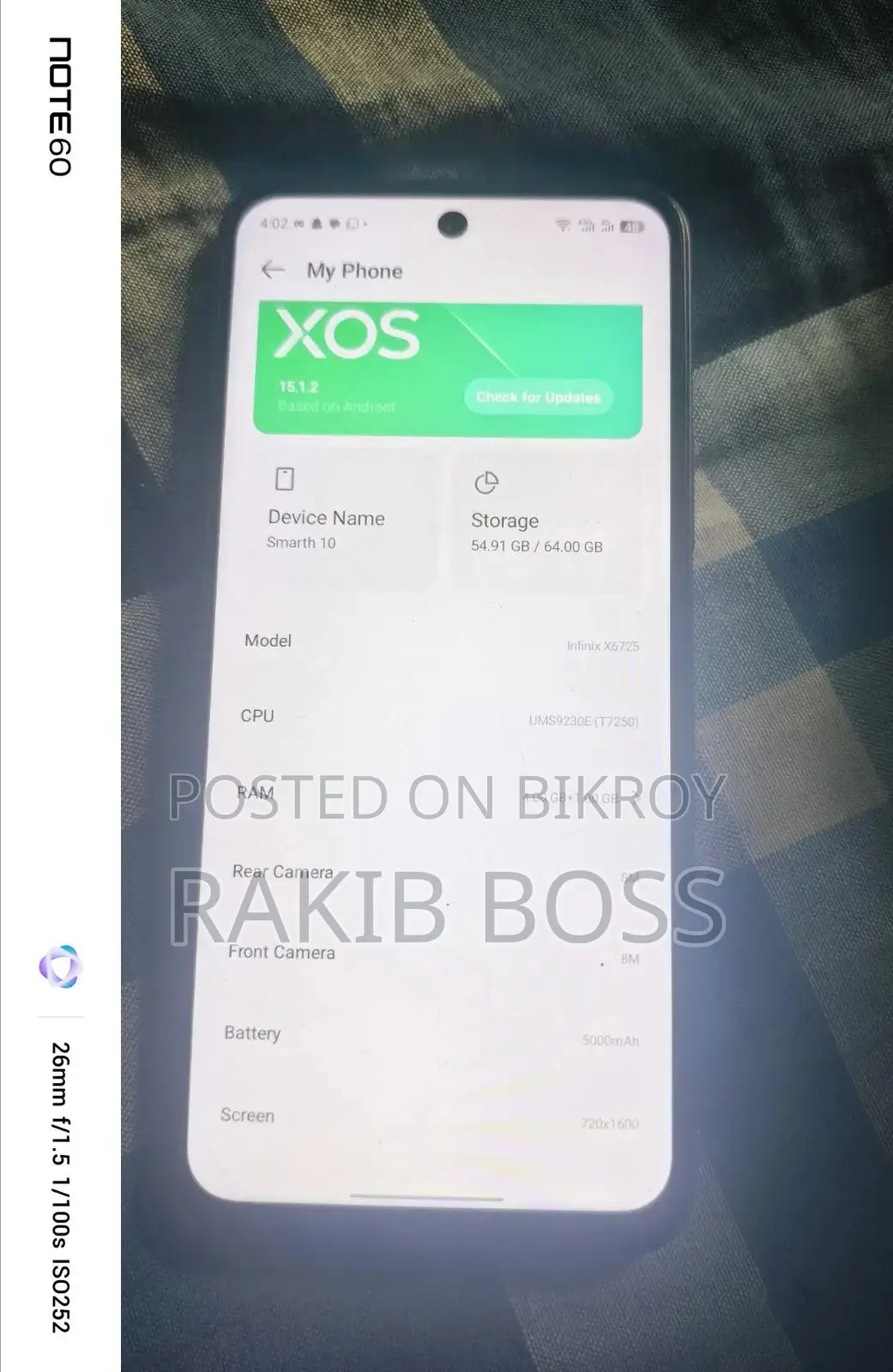 Infinix Smart 10 64 GB Blue