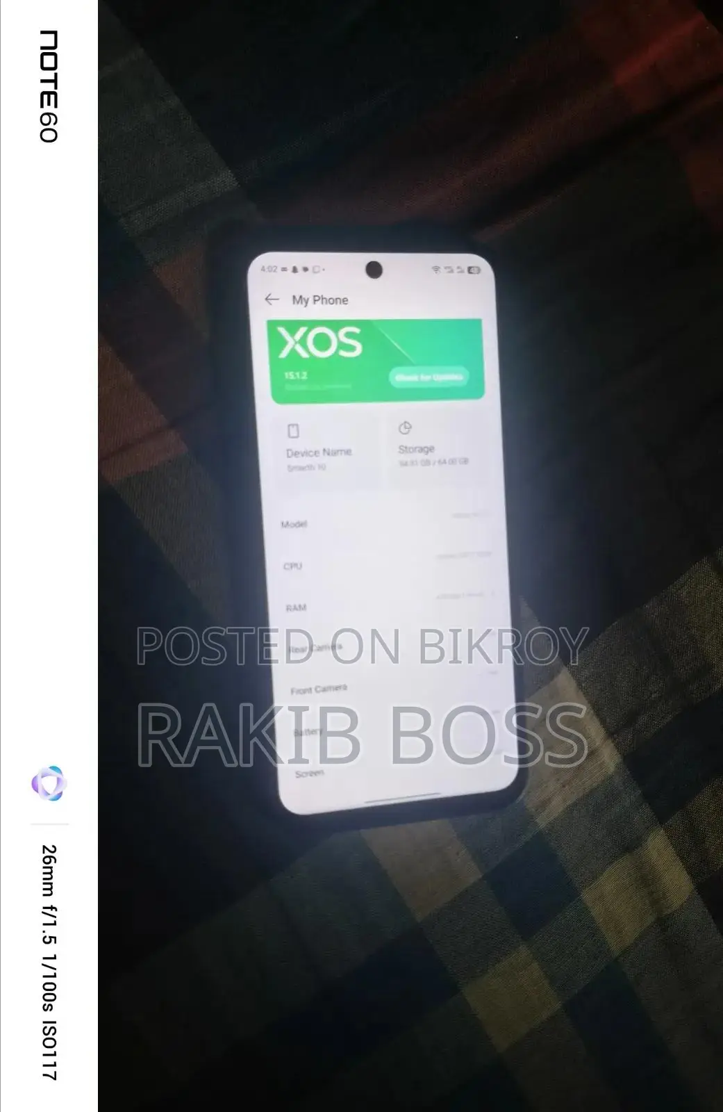 Infinix Smart 10 64 GB Blue