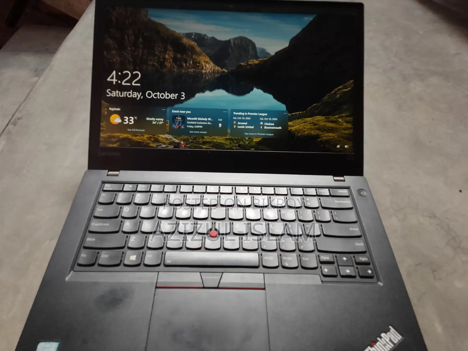 Laptop Lenovo ThinkPad T470 16GB Intel Core i5 SSD 256GB