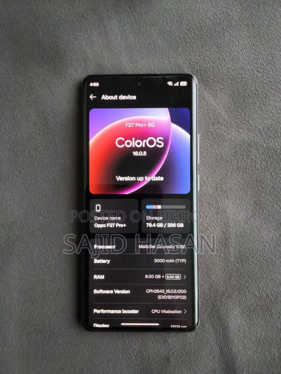 Oppo F27 Pro+ 256 GB Pink
