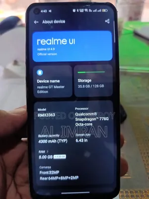 Realme GT Master Edition 128 GB Gray