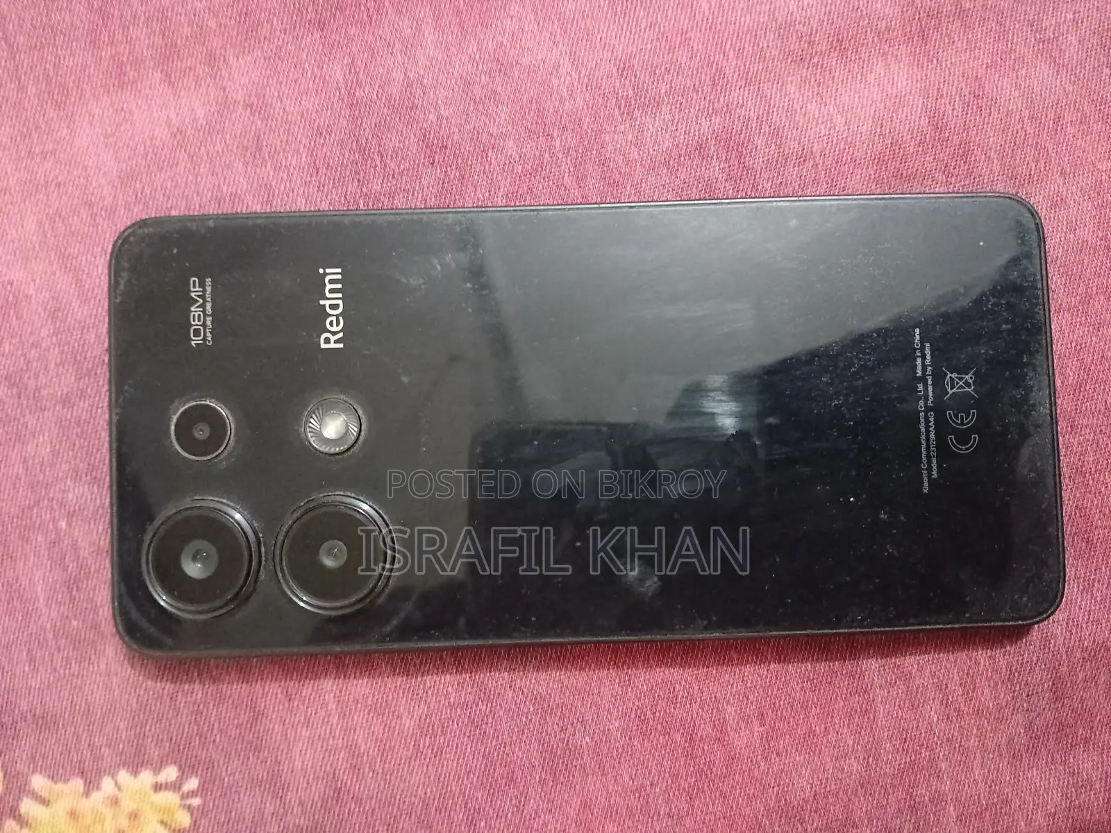 শাওমি রেডমি নোট ১৩ ২৫৬ জিবি ব্ল্যাক