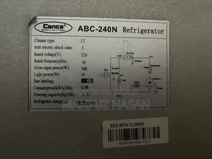 Canca 240 Liter Fridge (ABC-240N Refrigerator)