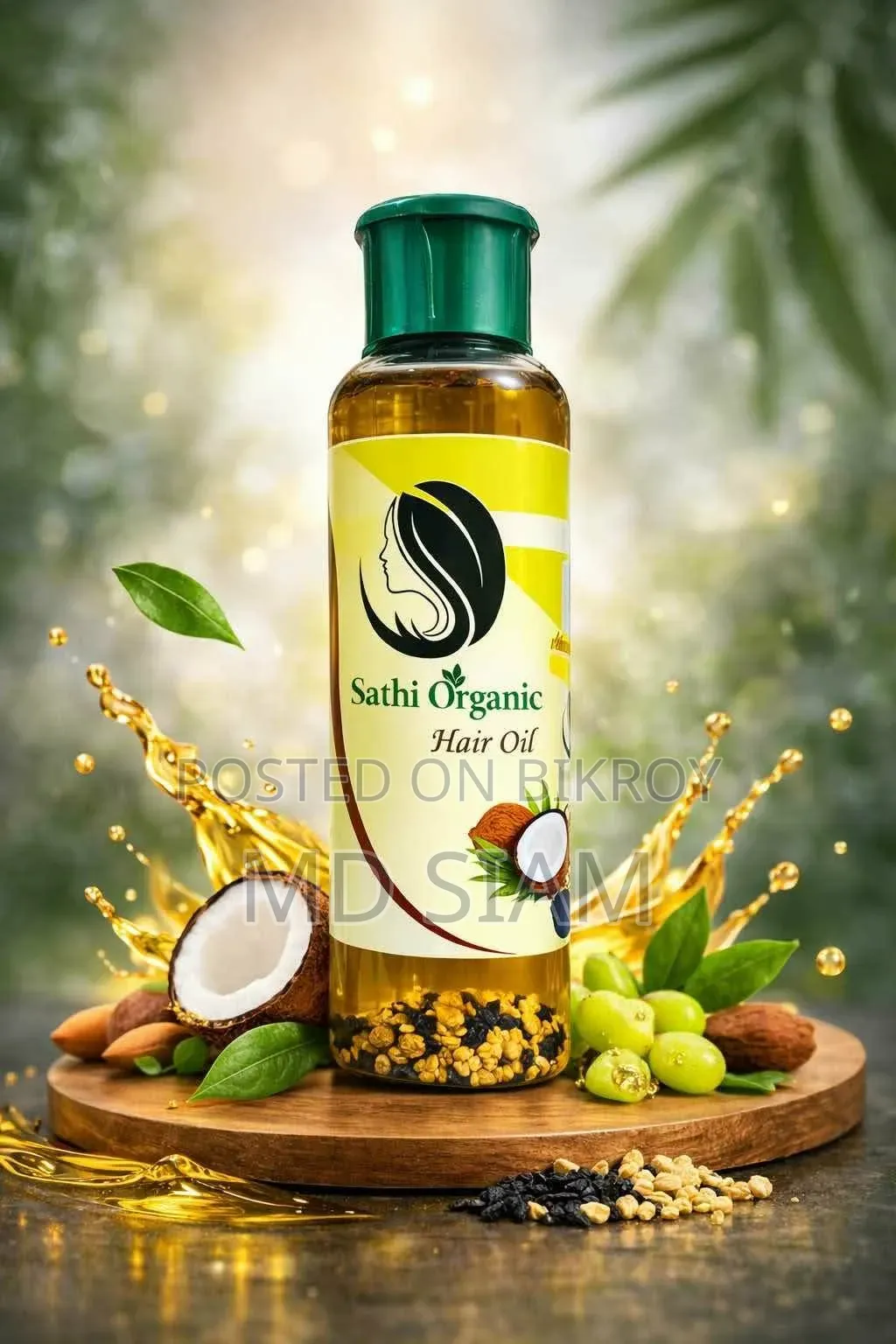 Hair oil contains 40 natural ingredients.