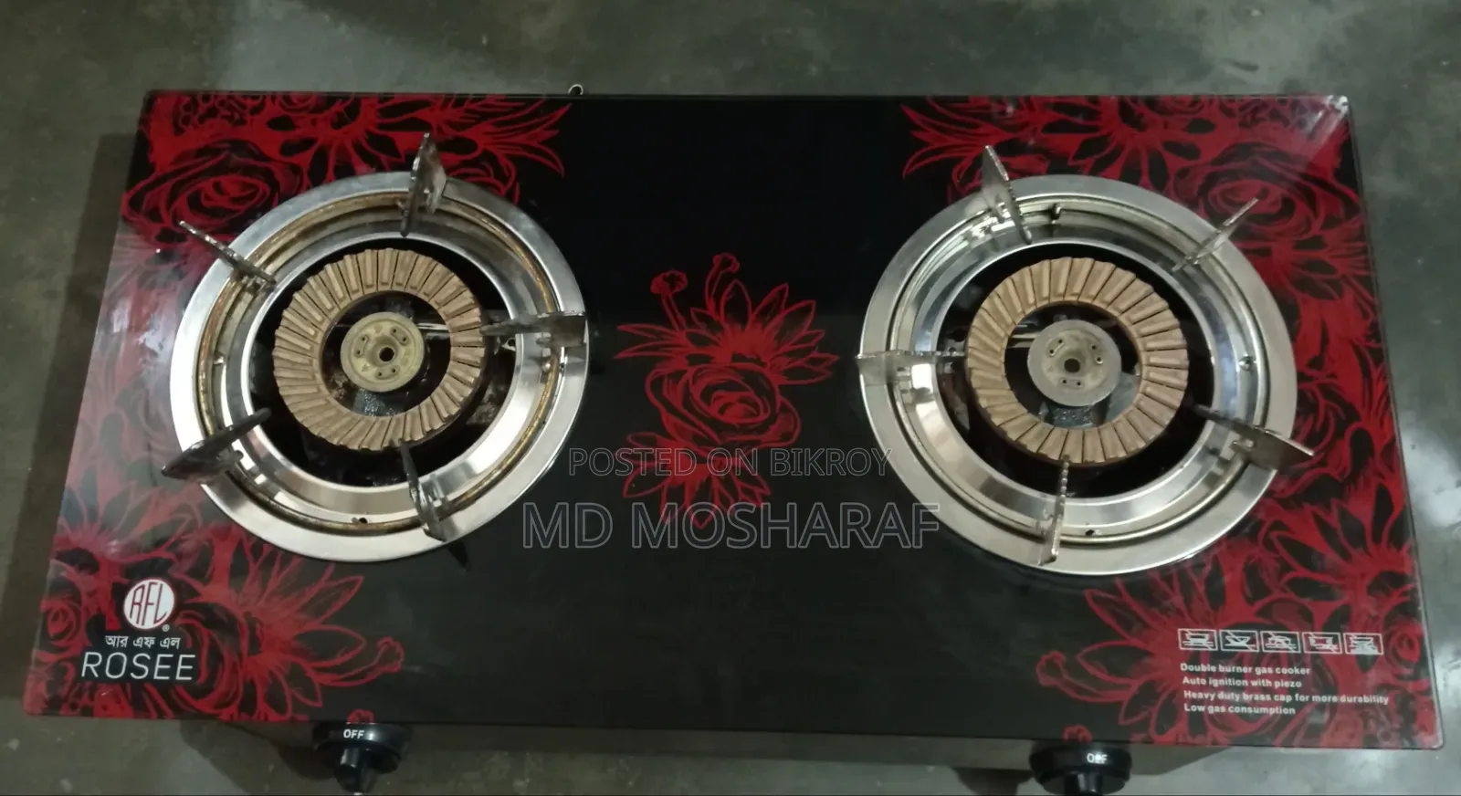 RFL Glass Gas Stove