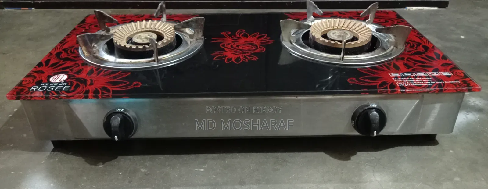 RFL Glass Gas Stove