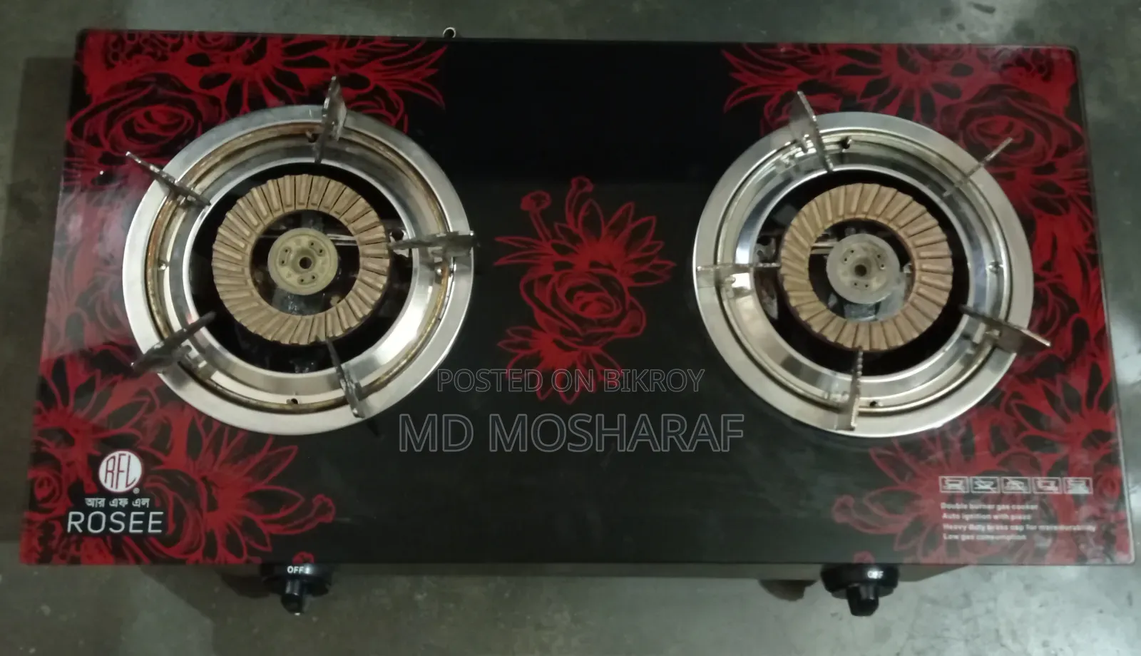 RFL Glass Gas Stove