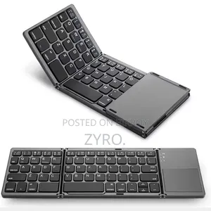 Full-Size Folding Keyboard Wireless Rechargeable & Portable