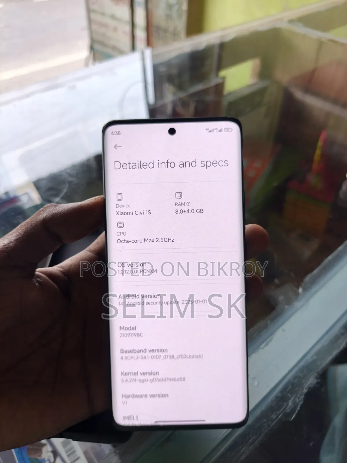 Xiaomi Civi 1S 128 GB Black