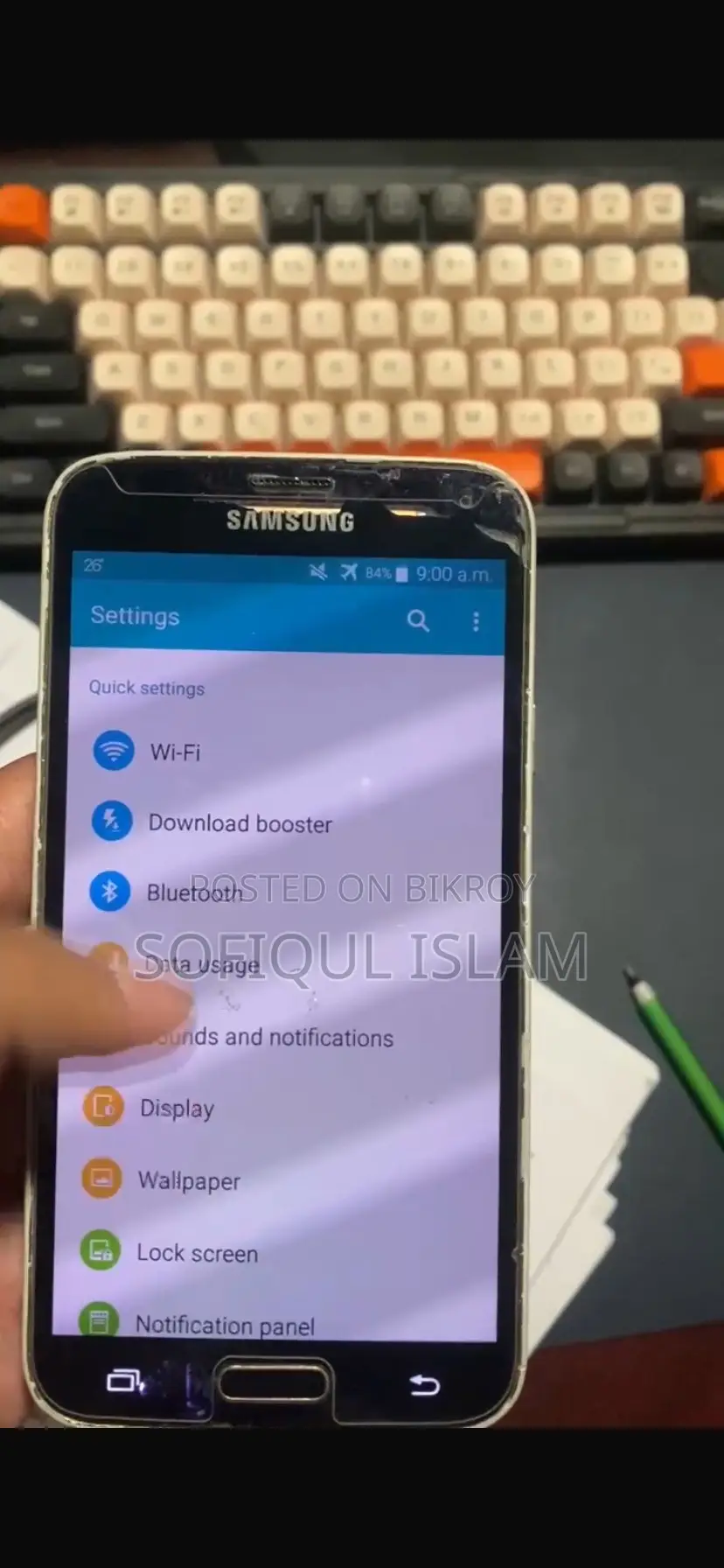 স্যামসাং গ্যালাক্সি এস৫ এলটিই-এ জি৯০১এফ ১৬ জিবি রোজ গোল্ড