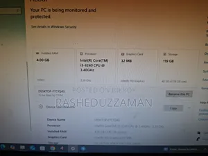 Desktop Computer Dell 4GB Intel Core i3 HDD 128GB