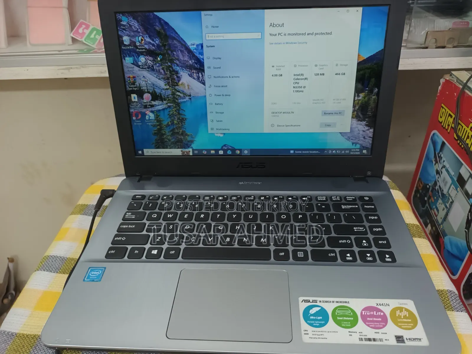 Laptop Asus X44H 4GB Intel Core 2 Duo HDD 500GB