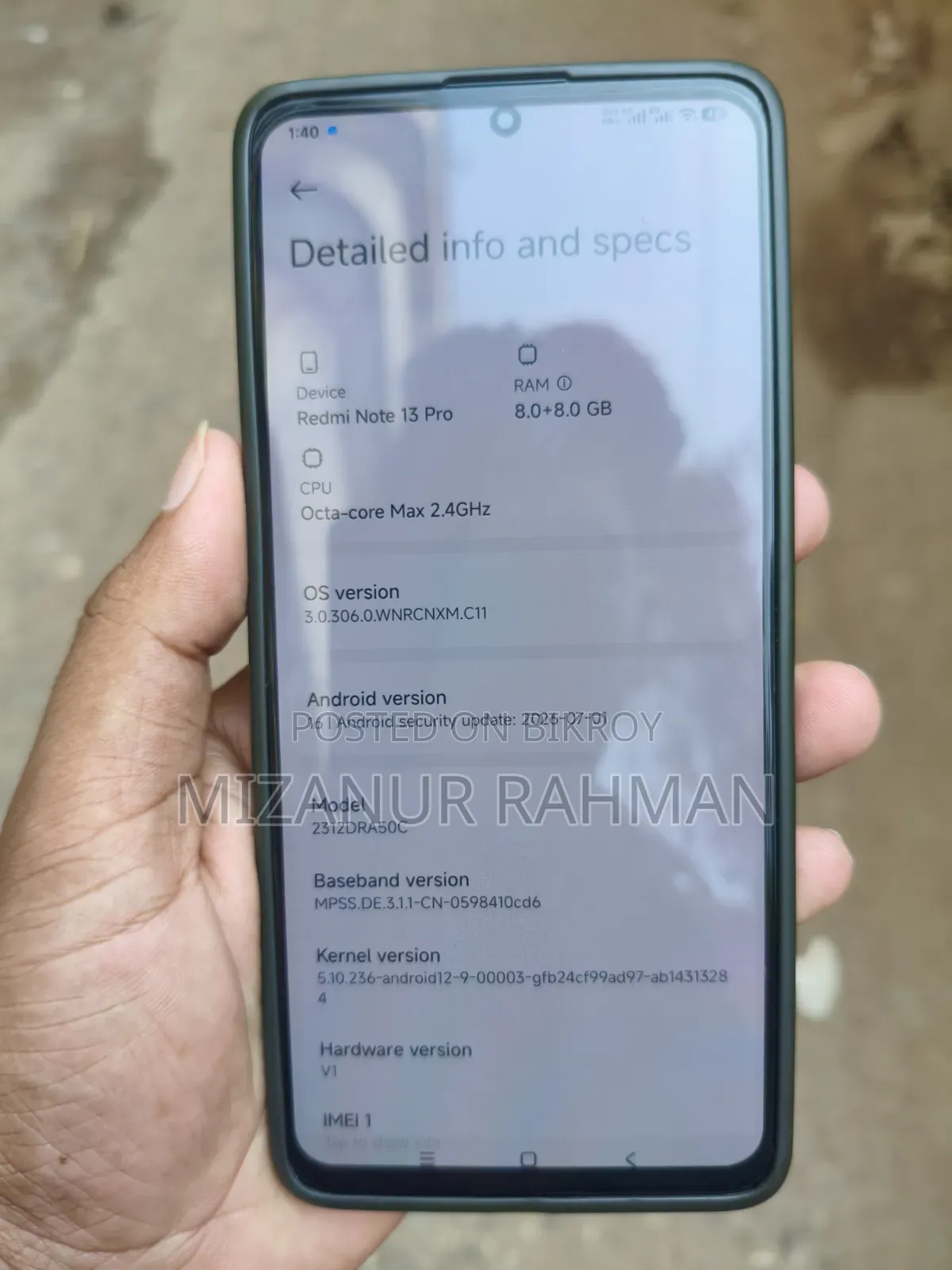 Xiaomi Redmi Note 13 128 GB Black