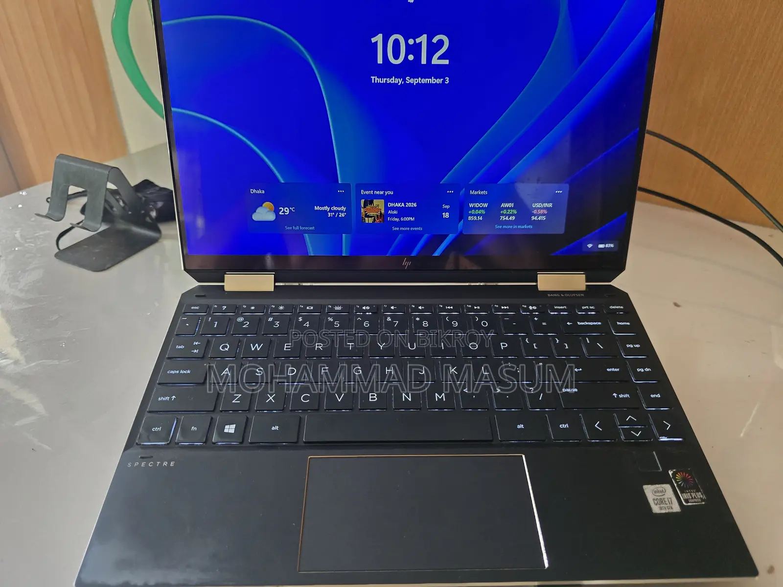 Laptop HP Spectra 13 16GB Intel Core i7 SSD 512GB