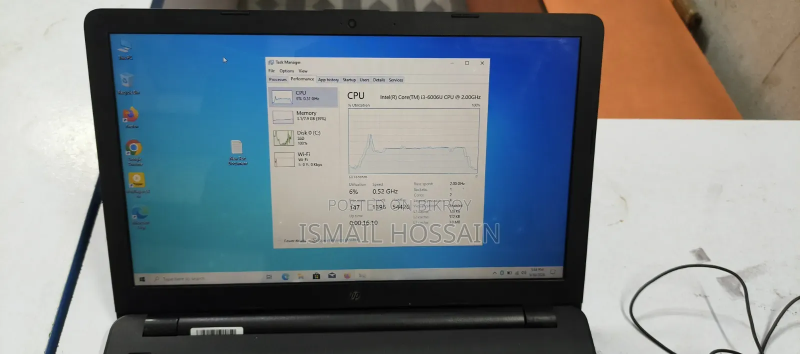Laptop HP 14-dq1088wm 8GB Intel Core i3 SSD 128GB