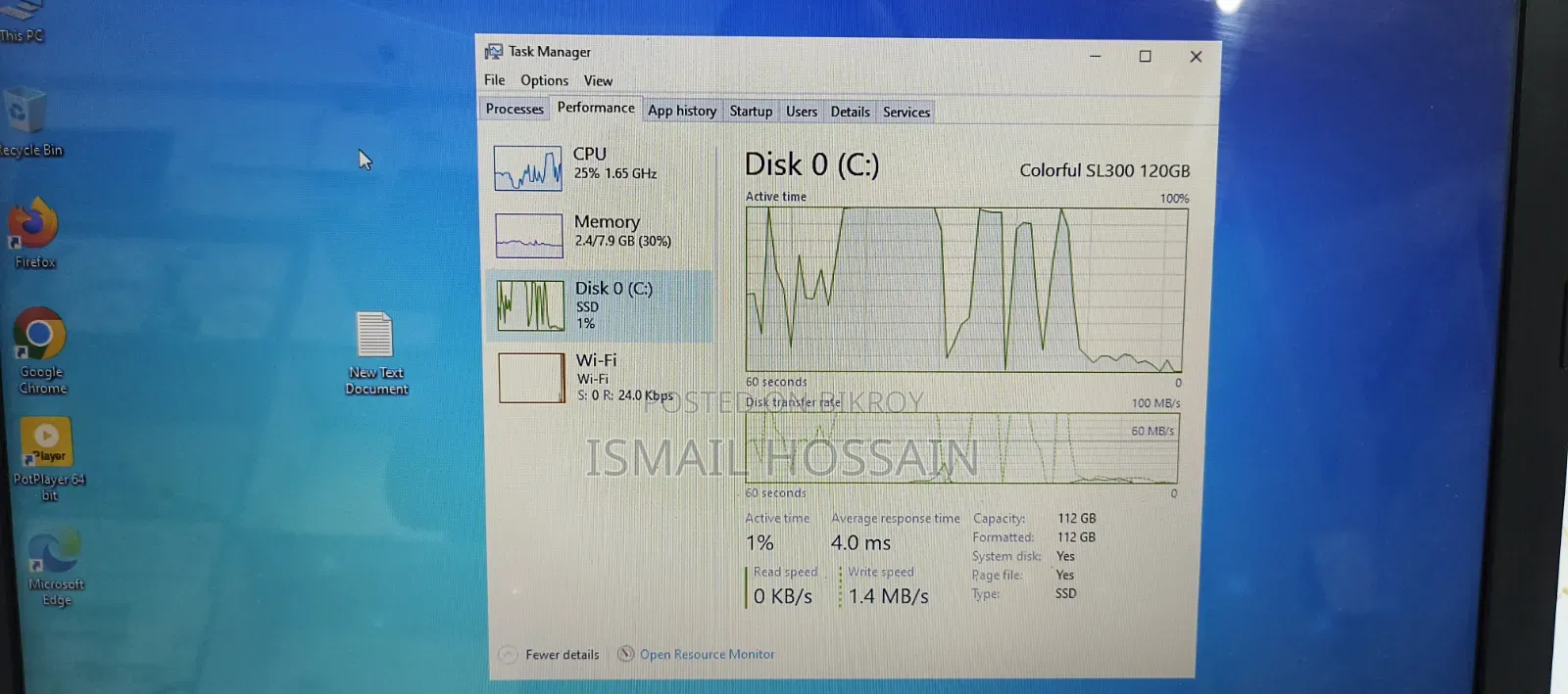 Laptop HP 14-dq1088wm 8GB Intel Core i3 SSD 128GB