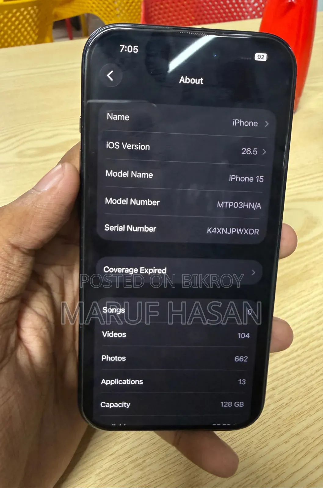 Apple iPhone 15 128 GB Black