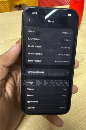 Apple iPhone 15 128 GB Black